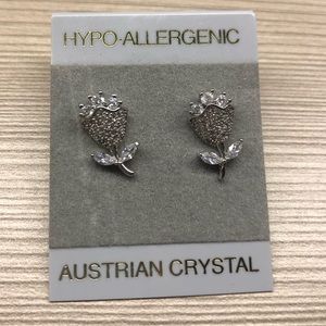 Boutique Austrian Crystal Tulip Earrings